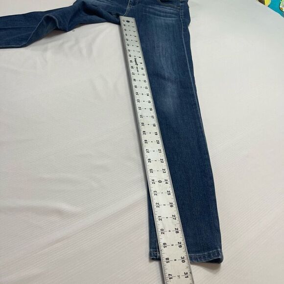 Adriana Goldschmied The Prima Mid Rise Cigarette Denim Jeans Size 27 R - Picture 5 of 11